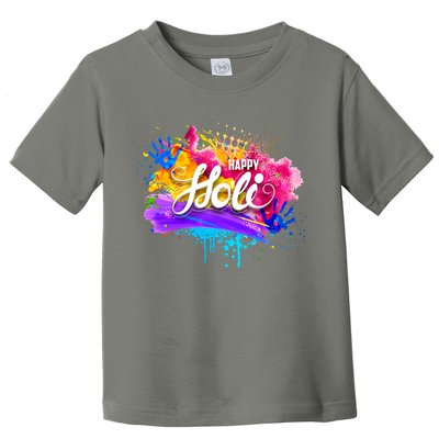 Colorful Happy Holi Celebrate South Asian Indian Hindu Festival Toddler T-Shirt