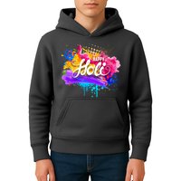 Colorful Happy Holi Celebrate South Asian Indian Hindu Festival Kids Hoodie
