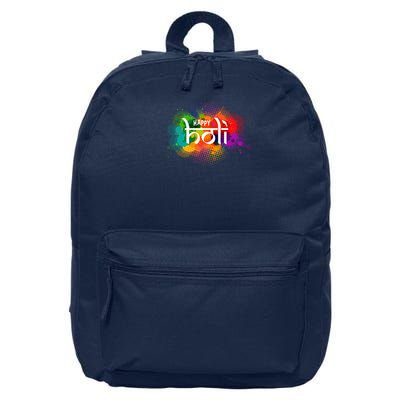 Colorful Happy Holi India Hindu Celebration 16 in Basic Backpack