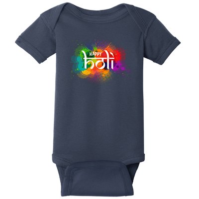 Colorful Happy Holi India Hindu Celebration Baby Bodysuit