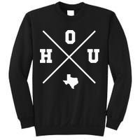 Classic Hou Houston Crossmark State Outline Sweatshirt