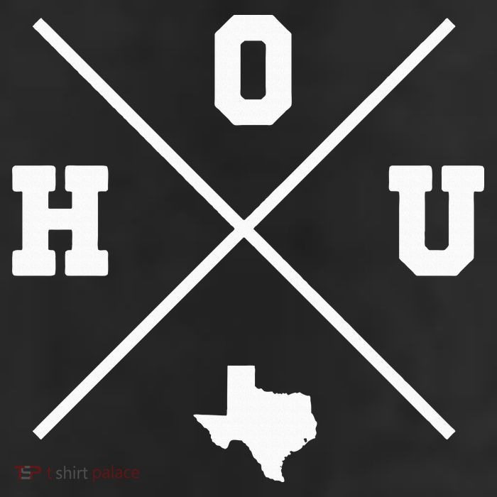 Classic Hou Houston Crossmark State Outline Adult Drive Performance Visor