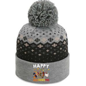 Chickens Happy HalloThanksMas Thanksgiving Christmas The Baniff Cuffed Pom Beanie