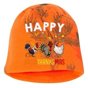 Chickens Happy HalloThanksMas Thanksgiving Christmas Kati - Camo Knit Beanie