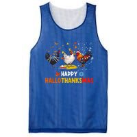 Chicken Halloween Happy Hallothanksmas Autumn Thanksgiving Gift Mesh Reversible Basketball Jersey Tank