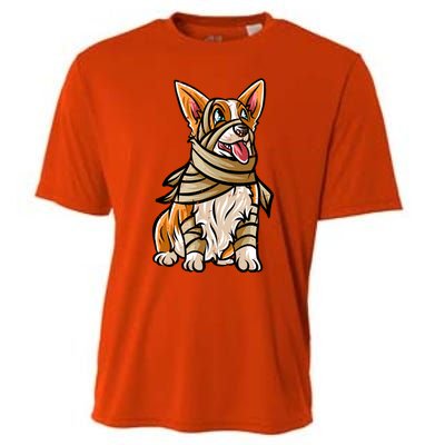 Corgi Happy Halloween Costume Mummie Great Gift Cooling Performance Crew T-Shirt