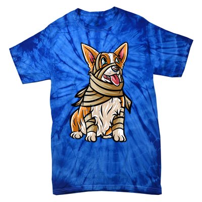 Corgi Happy Halloween Costume Mummie Great Gift Tie-Dye T-Shirt