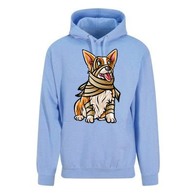 Corgi Happy Halloween Costume Mummie Great Gift Unisex Surf Hoodie