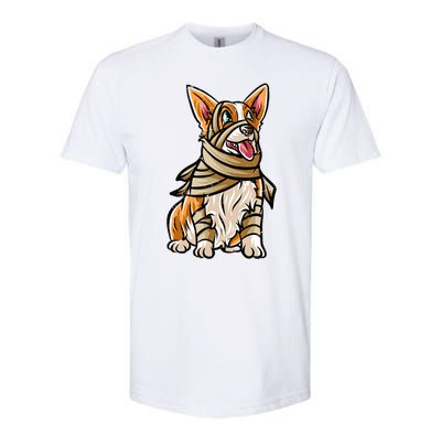 Corgi Happy Halloween Costume Mummie Great Gift Softstyle CVC T-Shirt