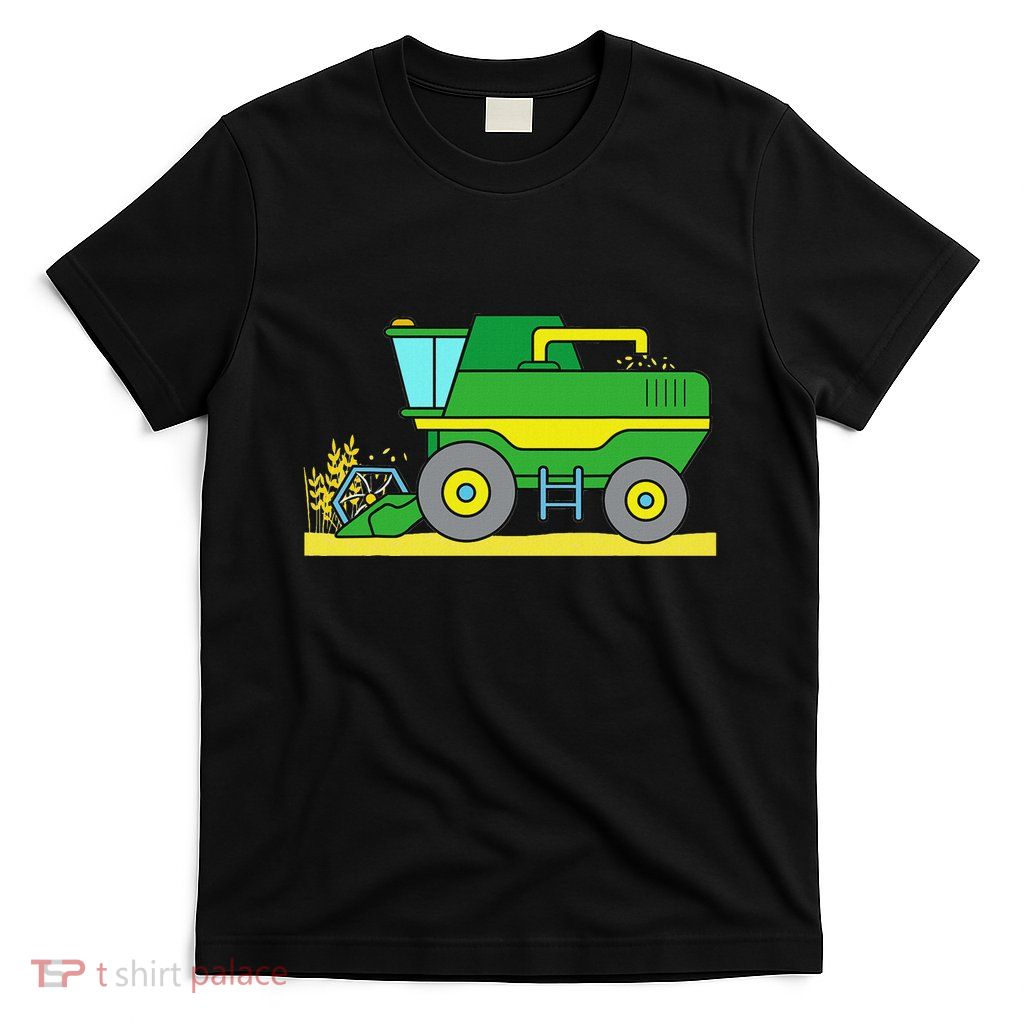 Combine Harvester Harvest Field Boy Girl Women Farm T-Shirt