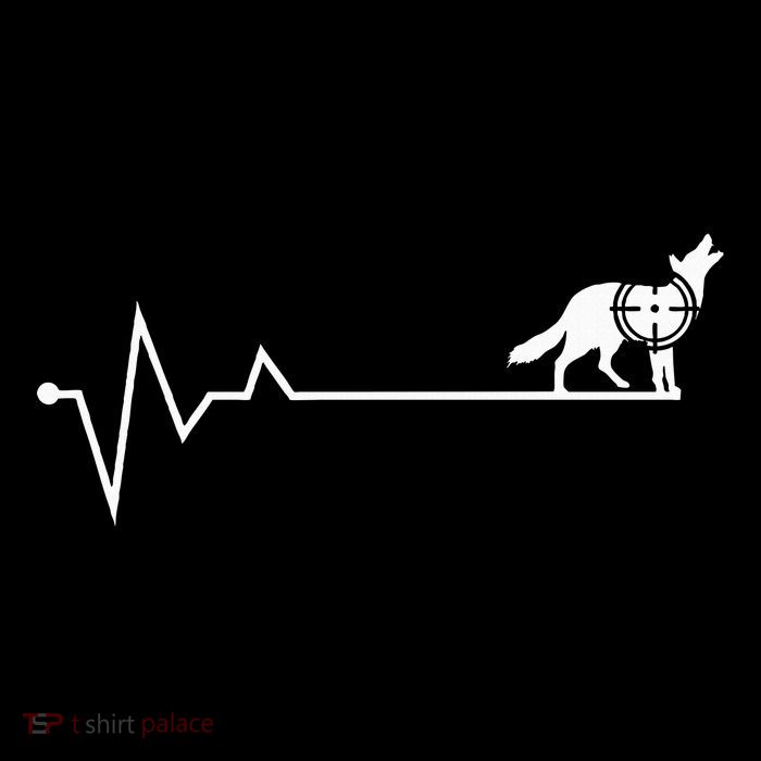 Coyote Hunting Heartbeat Yote Hunter Coyote Tall T-Shirt