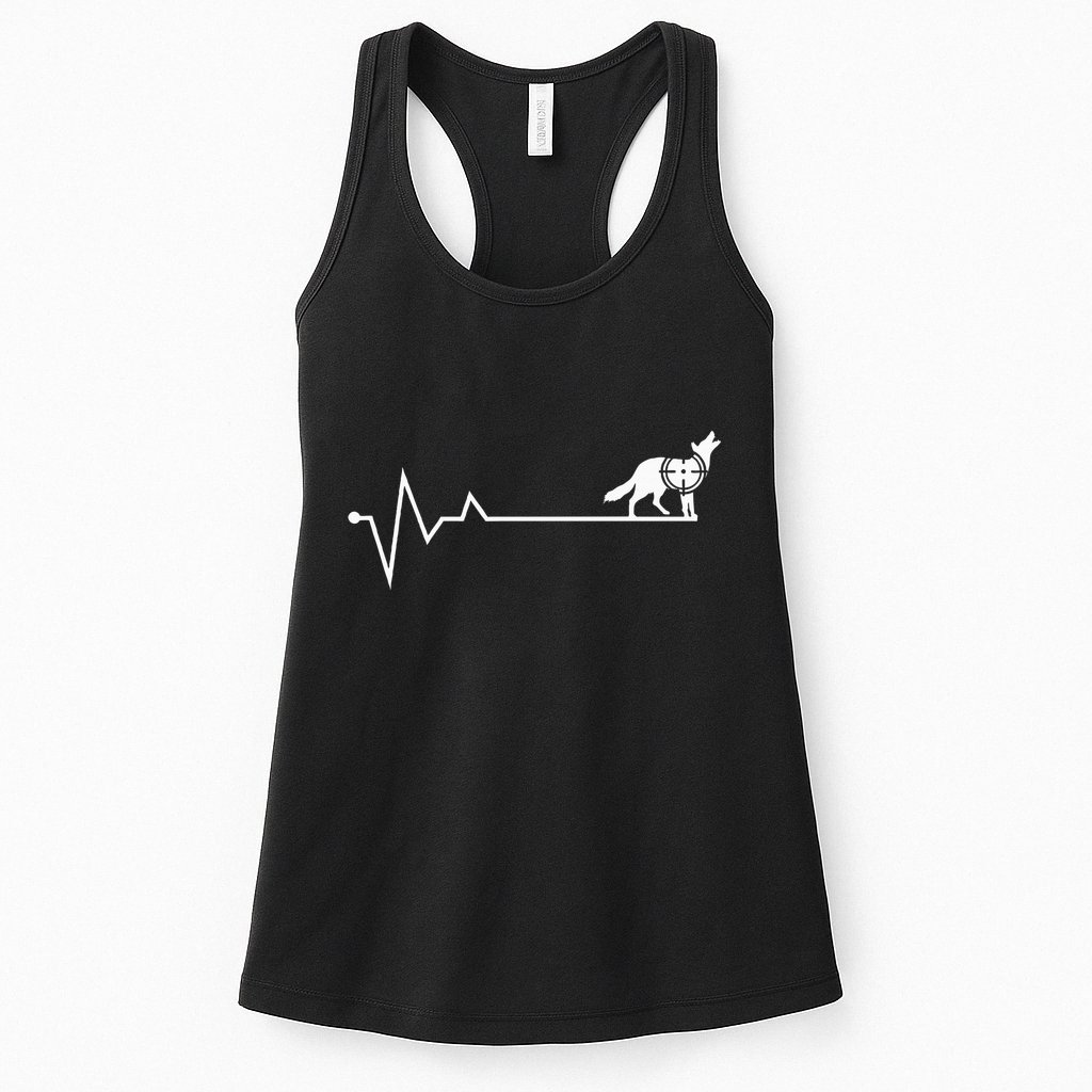 Coyote Hunting Heartbeat Yote Hunter Coyote Womens Tank Top
