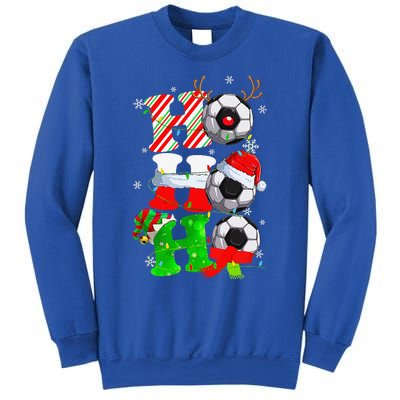 Christmas Ho Ho Ho Santa Reindeer Soccer Pajama S Sweatshirt