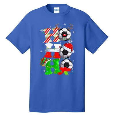 Christmas Ho Ho Ho Santa Reindeer Soccer Pajama S Tall T-Shirt