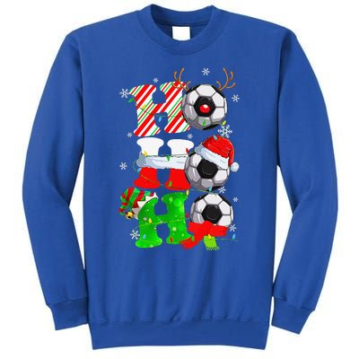 Christmas Ho Ho Ho Santa Reindeer Soccer Pajama S Tall Sweatshirt