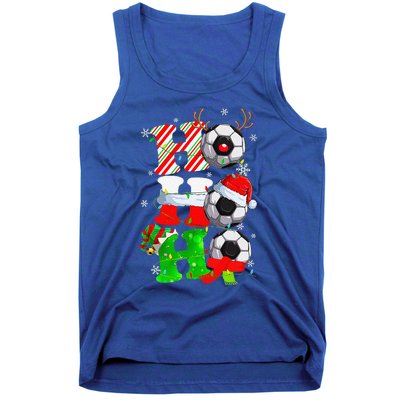 Christmas Ho Ho Ho Santa Reindeer Soccer Pajama S Tank Top