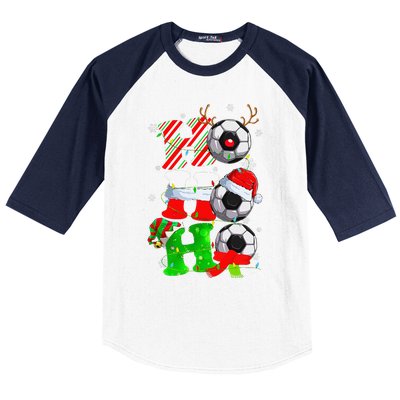 Christmas Ho Ho Ho Santa Reindeer Soccer Pajama S Baseball Sleeve Shirt