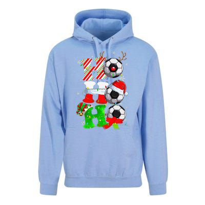 Christmas Ho Ho Ho Santa Reindeer Soccer Pajama S Unisex Surf Hoodie