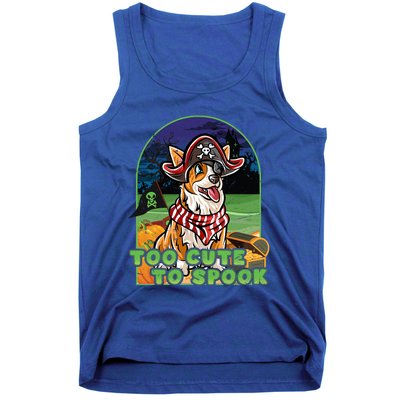 Corgi Happy Halloween Costume Pirate Gift Tank Top