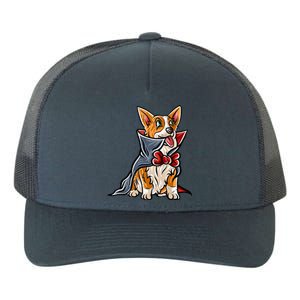 Corgi Happy Halloween Costume Vampire Gift Yupoong Adult 5-Panel Trucker Hat