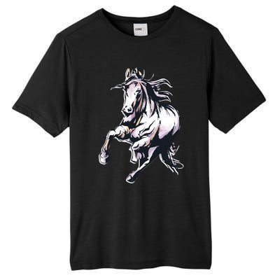 Colored Horse Horseback Riding Great Gift Tall Fusion ChromaSoft Performance T-Shirt