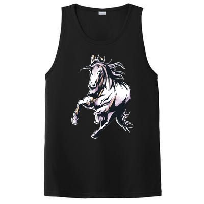 Colored Horse Horseback Riding Great Gift PosiCharge Competitor Tank