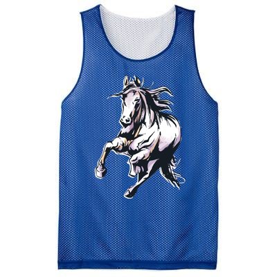 Colored Horse Horseback Riding Great Gift Mesh Reversible Basketball Jersey Tank