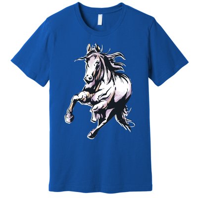 Colored Horse Horseback Riding Great Gift Premium T-Shirt