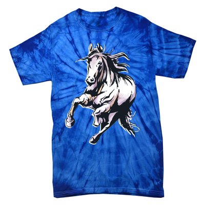 Colored Horse Horseback Riding Great Gift Tie-Dye T-Shirt