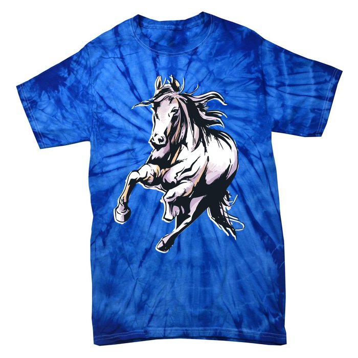 Colored Horse Horseback Riding Great Gift Tie-Dye T-Shirt