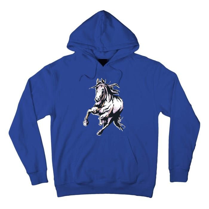 Colored Horse Horseback Riding Great Gift Tall Hoodie