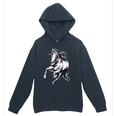 Colored Horse Horseback Riding Great Gift Urban Pullover Hoodie