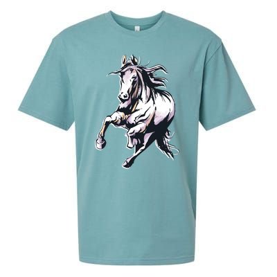 Colored Horse Horseback Riding Great Gift Sueded Cloud Jersey T-Shirt