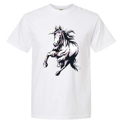 Colored Horse Horseback Riding Great Gift Garment-Dyed Heavyweight T-Shirt