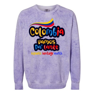 Colombia Hispanic Heritage Colorblast Crewneck Sweatshirt