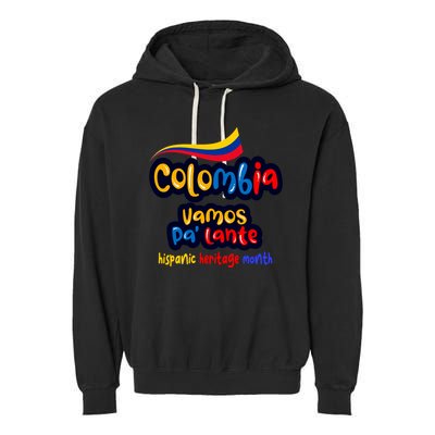Colombia Hispanic Heritage Garment-Dyed Fleece Hoodie