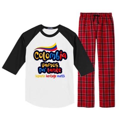 Colombia Hispanic Heritage Raglan Sleeve Pajama Set