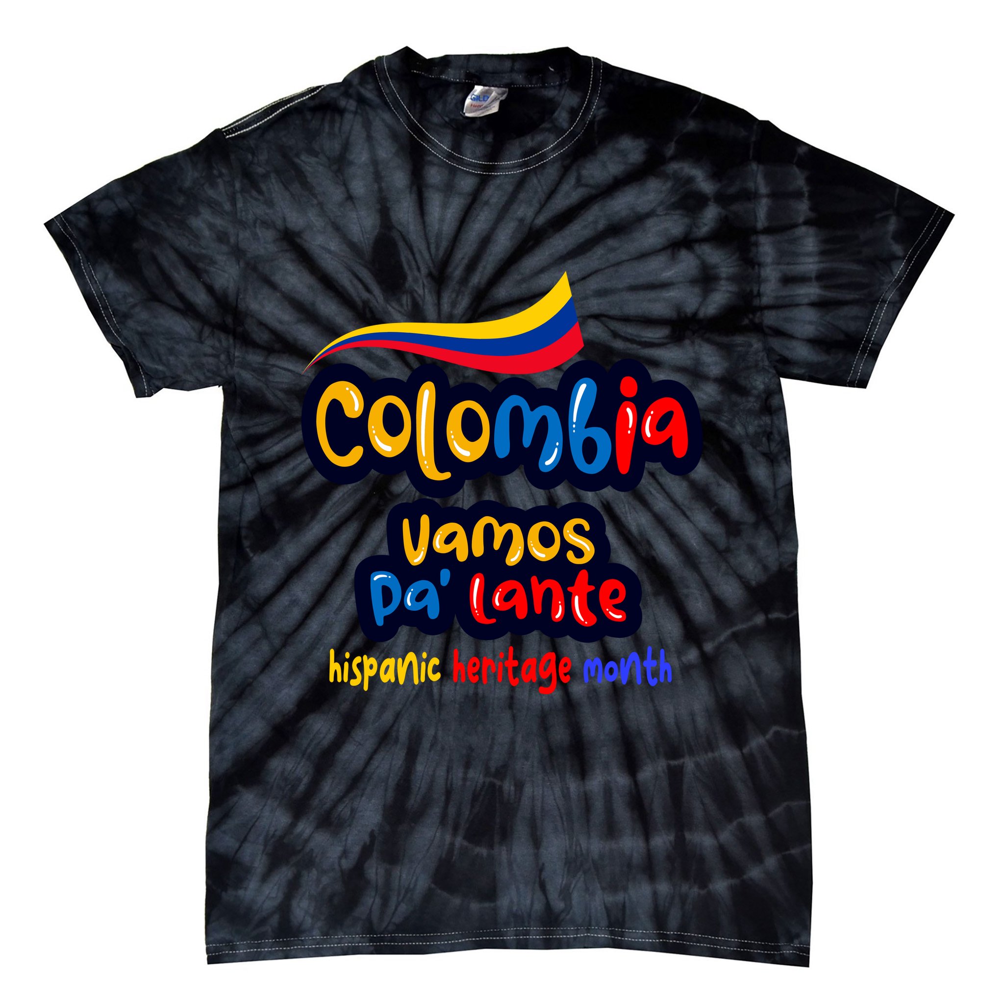 Colombia Hispanic Heritage Tie-Dye T-Shirt