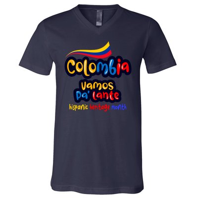 Colombia Hispanic Heritage V-Neck T-Shirt