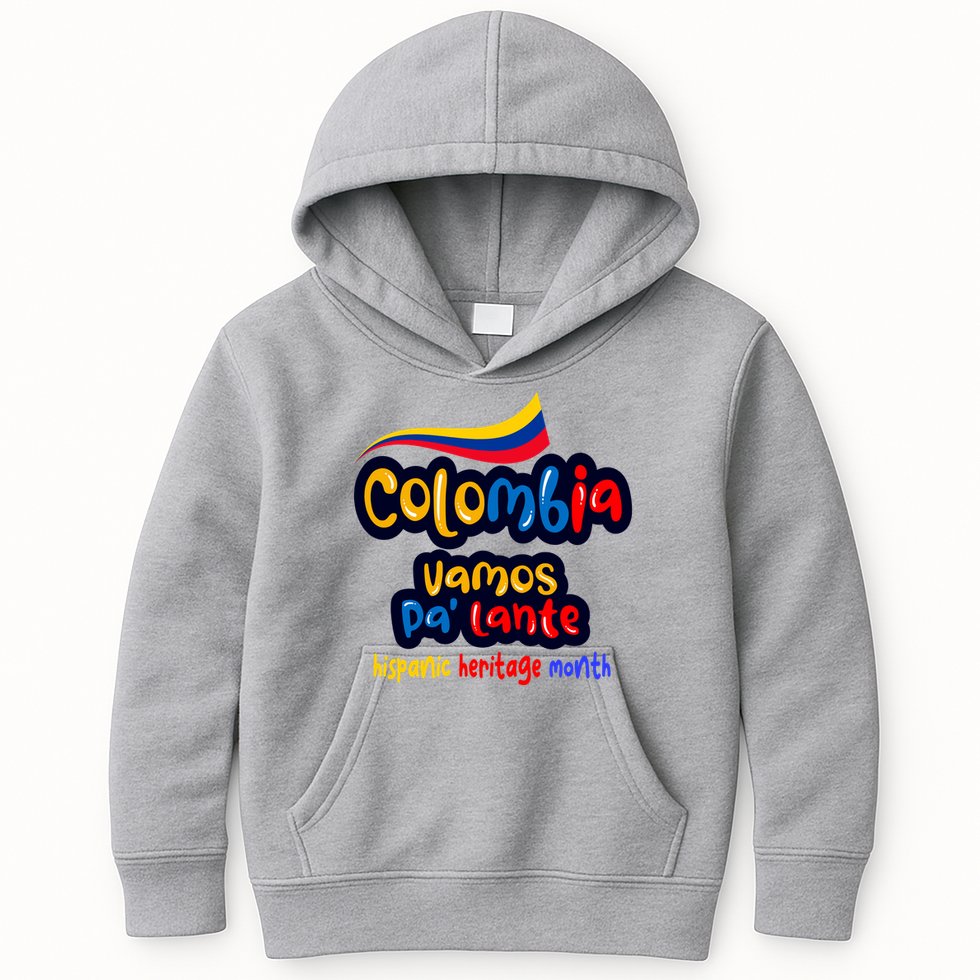 Colombia Hispanic Heritage Kids Hoodie