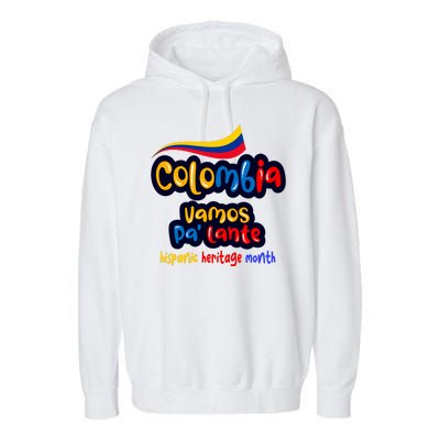 Colombia Hispanic Heritage Garment-Dyed Fleece Hoodie