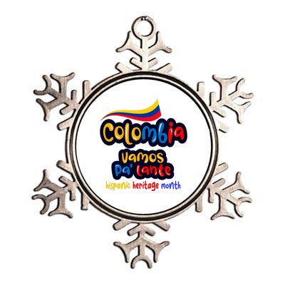 Colombia Hispanic Heritage Metallic Star Ornament