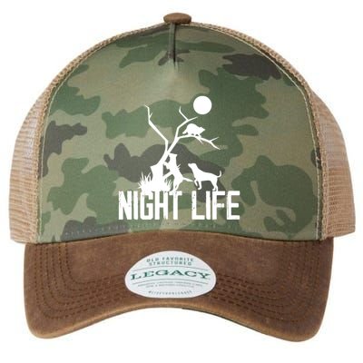 Coon Hound Hunting Night Life Hunting Dog Coon Hunting Funny Gift Legacy Tie Dye Trucker Hat