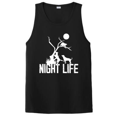 Coon Hound Hunting Night Life Hunting Dog Coon Hunting Funny Gift PosiCharge Competitor Tank