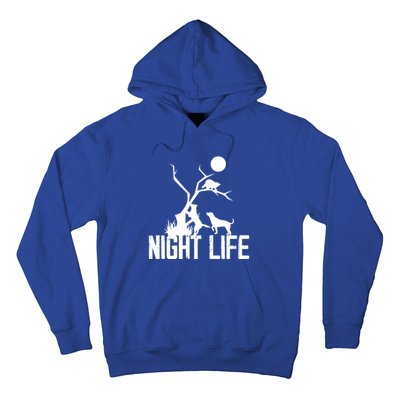 Coon Hound Hunting Night Life Hunting Dog Coon Hunting Funny Gift Hoodie