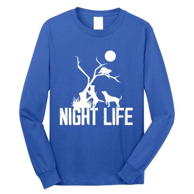 Coon Hound Hunting Night Life Hunting Dog Coon Hunting Funny Gift Long Sleeve Shirt