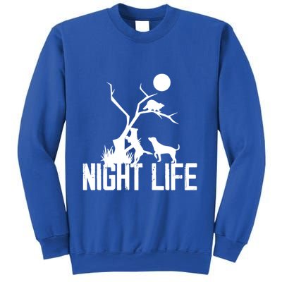 Coon Hound Hunting Night Life Hunting Dog Coon Hunting Funny Gift Sweatshirt
