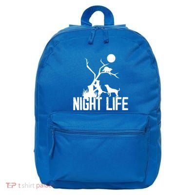 Coon Hound Hunting Night Life Hunting Dog Coon Hunting Funny Gift 16 in Basic Backpack