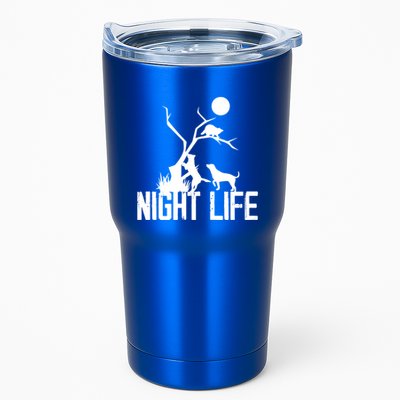 Coon Hound Hunting Night Life Hunting Dog Coon Hunting Funny Gift Tumbler