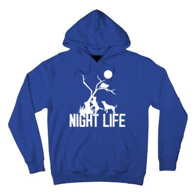 Coon Hound Hunting Night Life Hunting Dog Coon Hunting Funny Gift Tall Hoodie